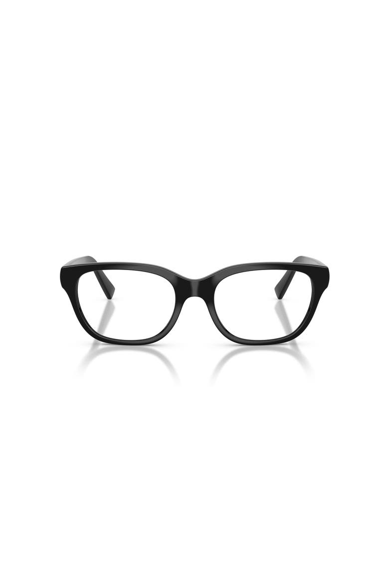 54mm Square optical glasses, Alternate, color, Black