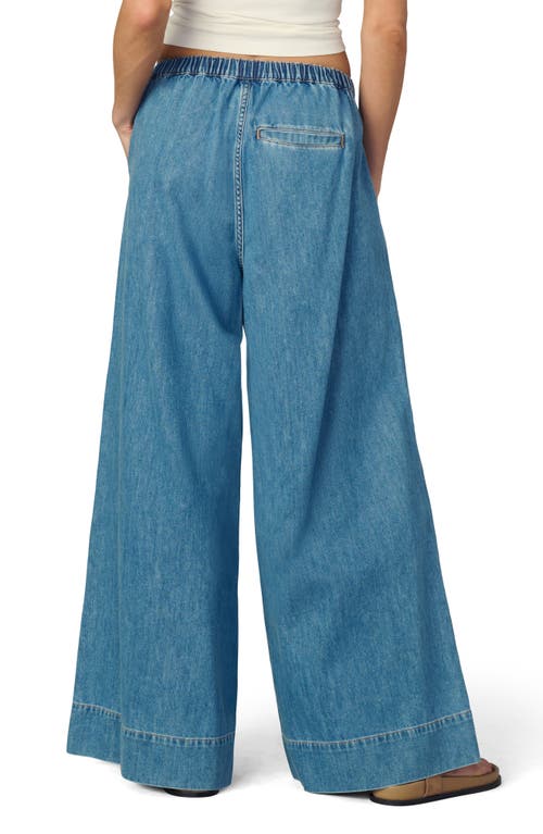 Joe's Jeans The Ruched Palazzo Wide Leg Jeans In Blue