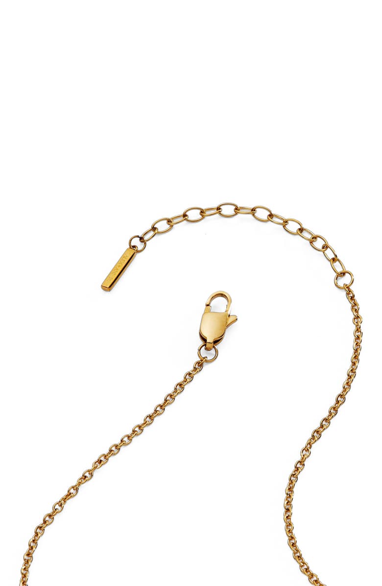 Alex and Ani Cupid Pendant Necklace, Alternate, color, Gold