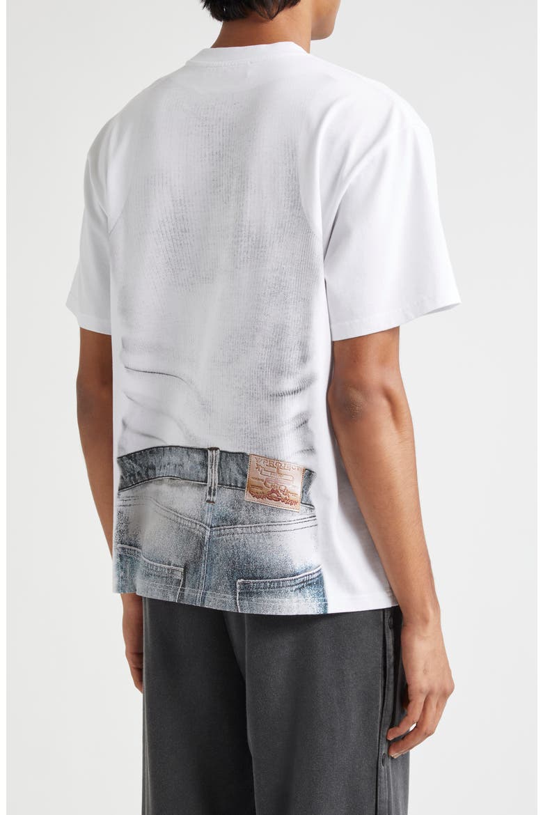 Y Pendant Trompe l'Oeil Organic Cotton Graphic T-Shirt, Alternate, color, WHITE