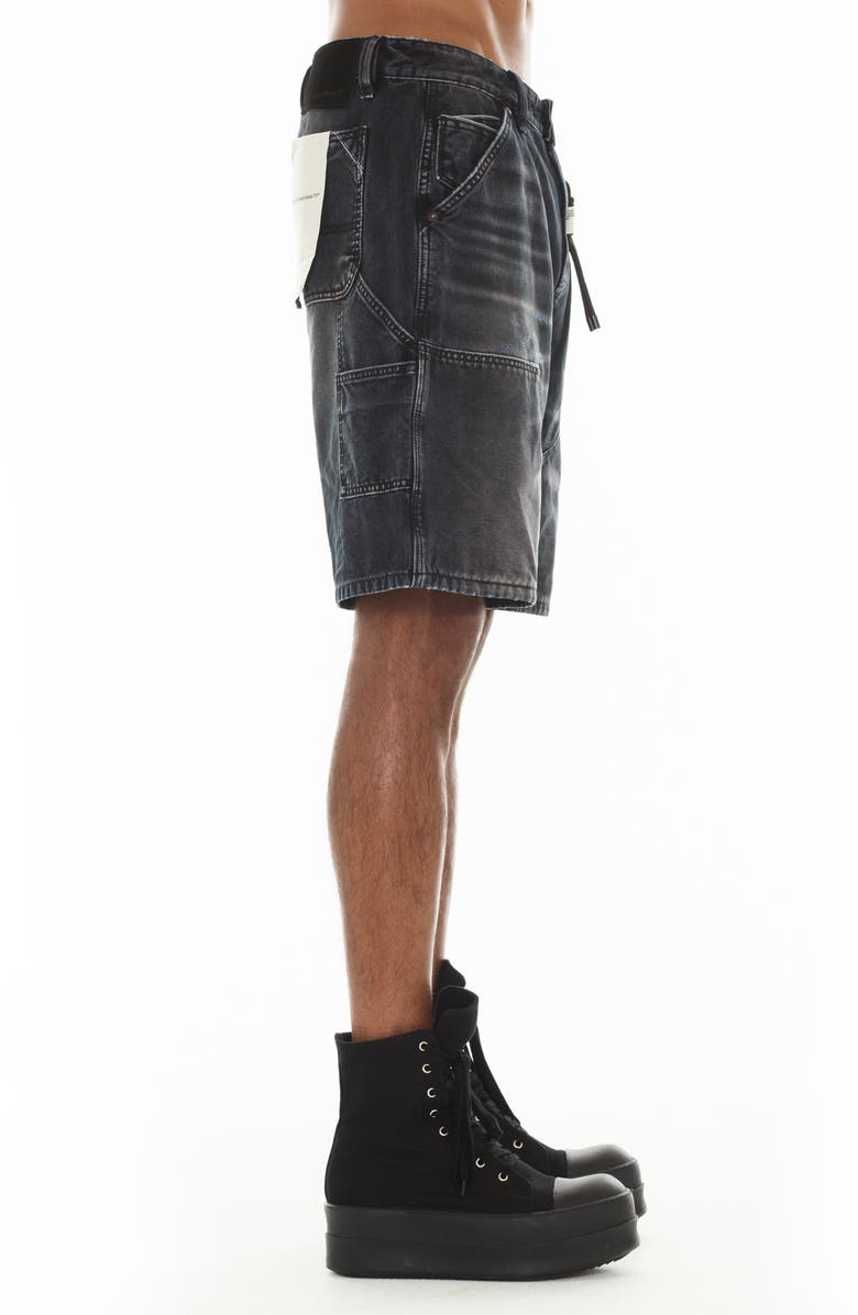 Cult of Individuality Grunge Carpenter Denim Shorts, Alternate, color,