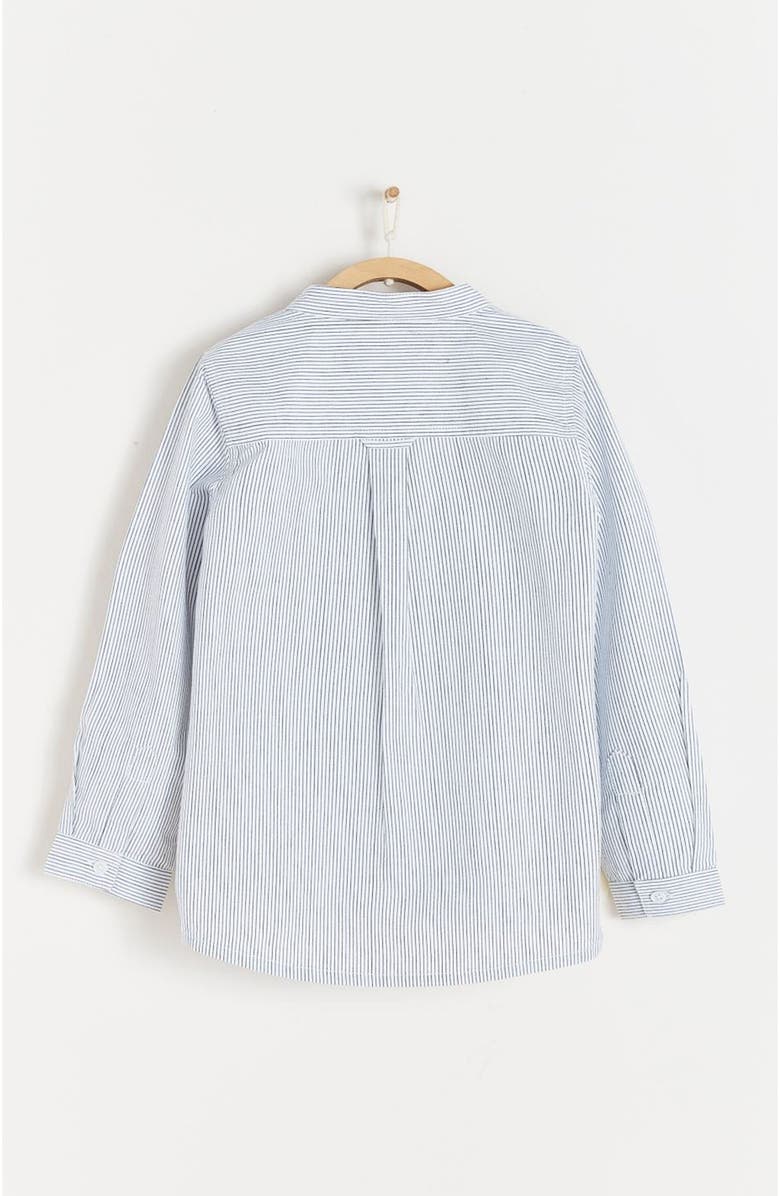 Babycottons Premium Cotton Ron Button-Front Striped Shirt For Infant, Alternate, color,