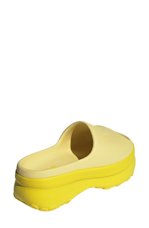Adidas Originals Adidas Adifom Stan Smith Platform Slide In Powder Yellow/sulfur/yellow