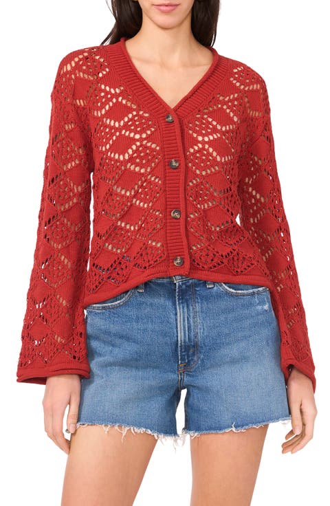 Open Stitch Cotton Cardigan