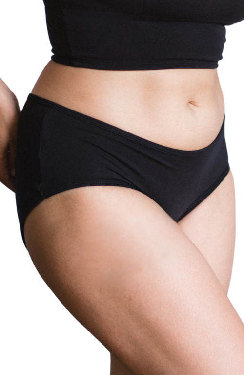 Proclaim Organic Cotton Mid Rise Brief In Black