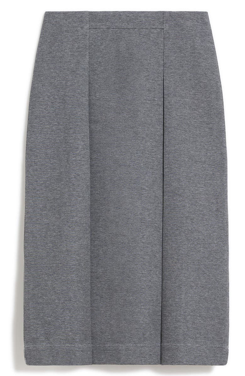 MM by Max Mara Netto Pleated Jersey Midi Skirt, Alternate, color, Dark Grey