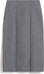 MM by Max Mara Netto Pleated Jersey Midi Skirt