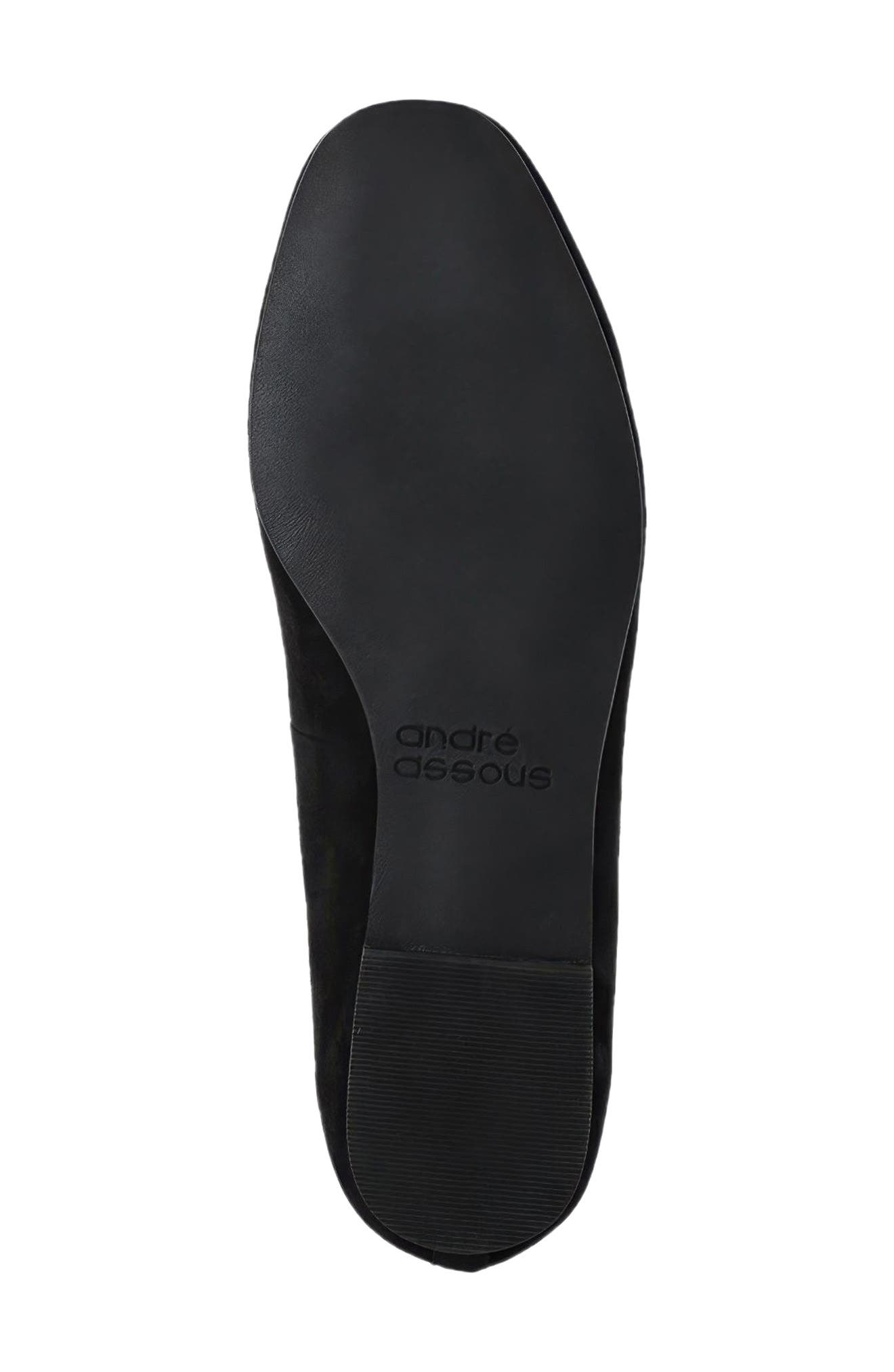 André Assous Sara Loafer, Alternate, color, Black Suede