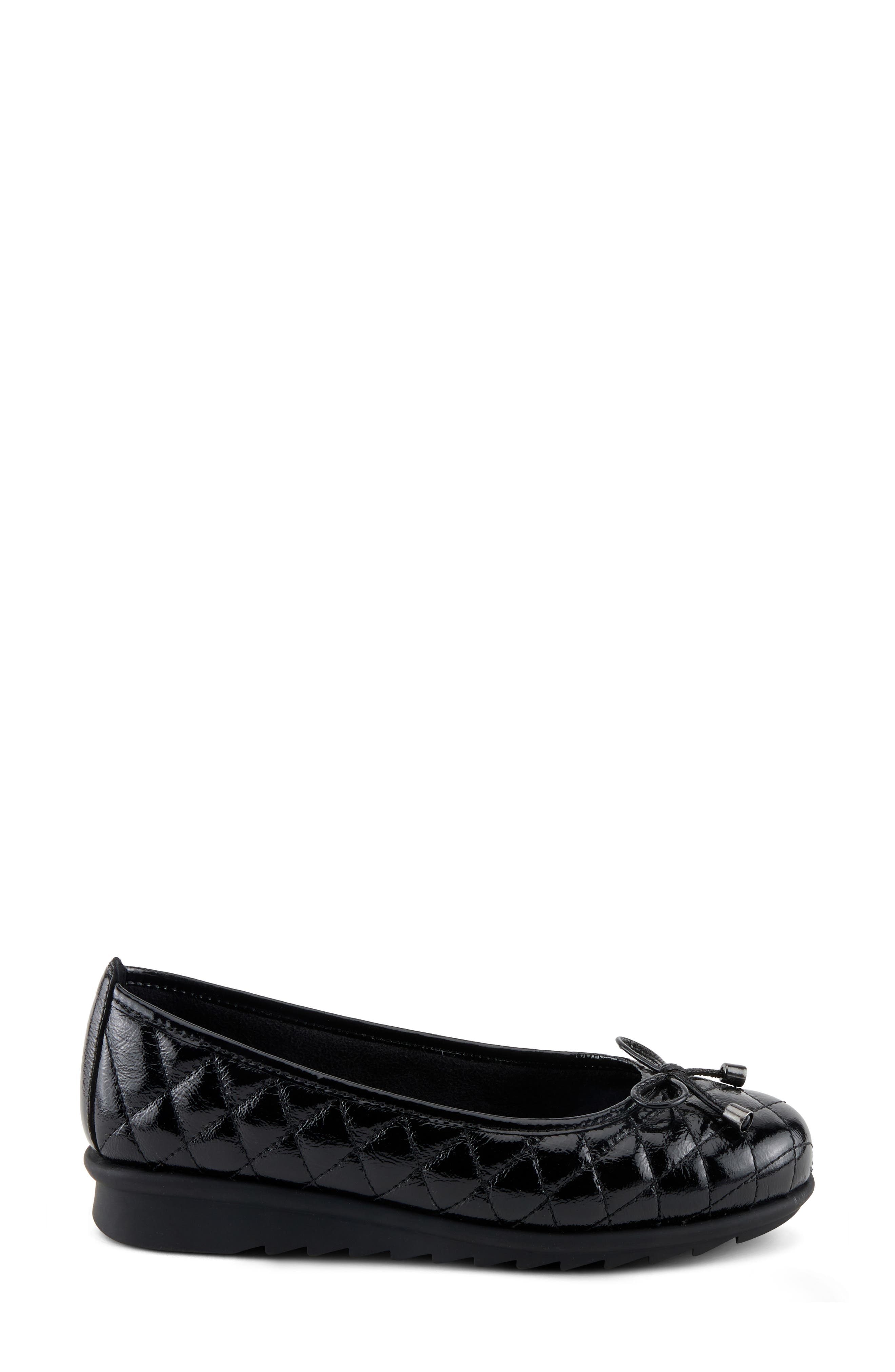Spring Step Ballequina Quilted Loafer, Alternate, color, Black Patent