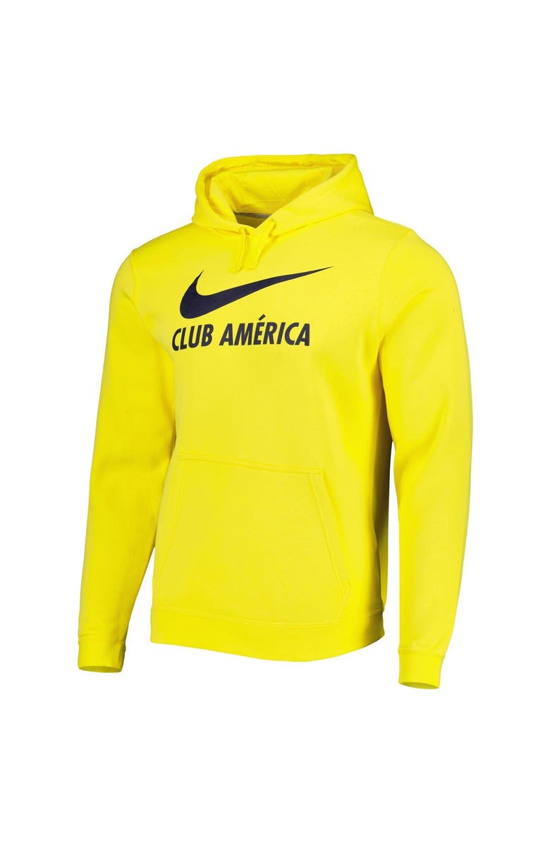 Nike Men's Nike Yellow Club America Lockup Club Pullover Hoodie, Alternate, color, 