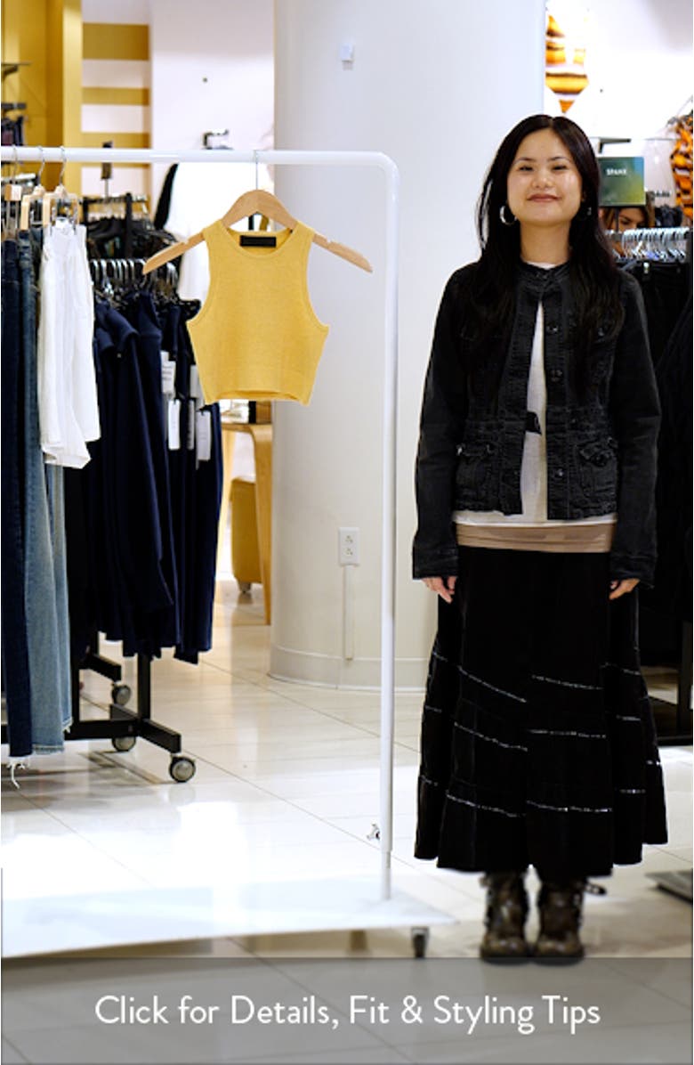 Waffle Knit Crop Sport Tank, sales video thumbnail