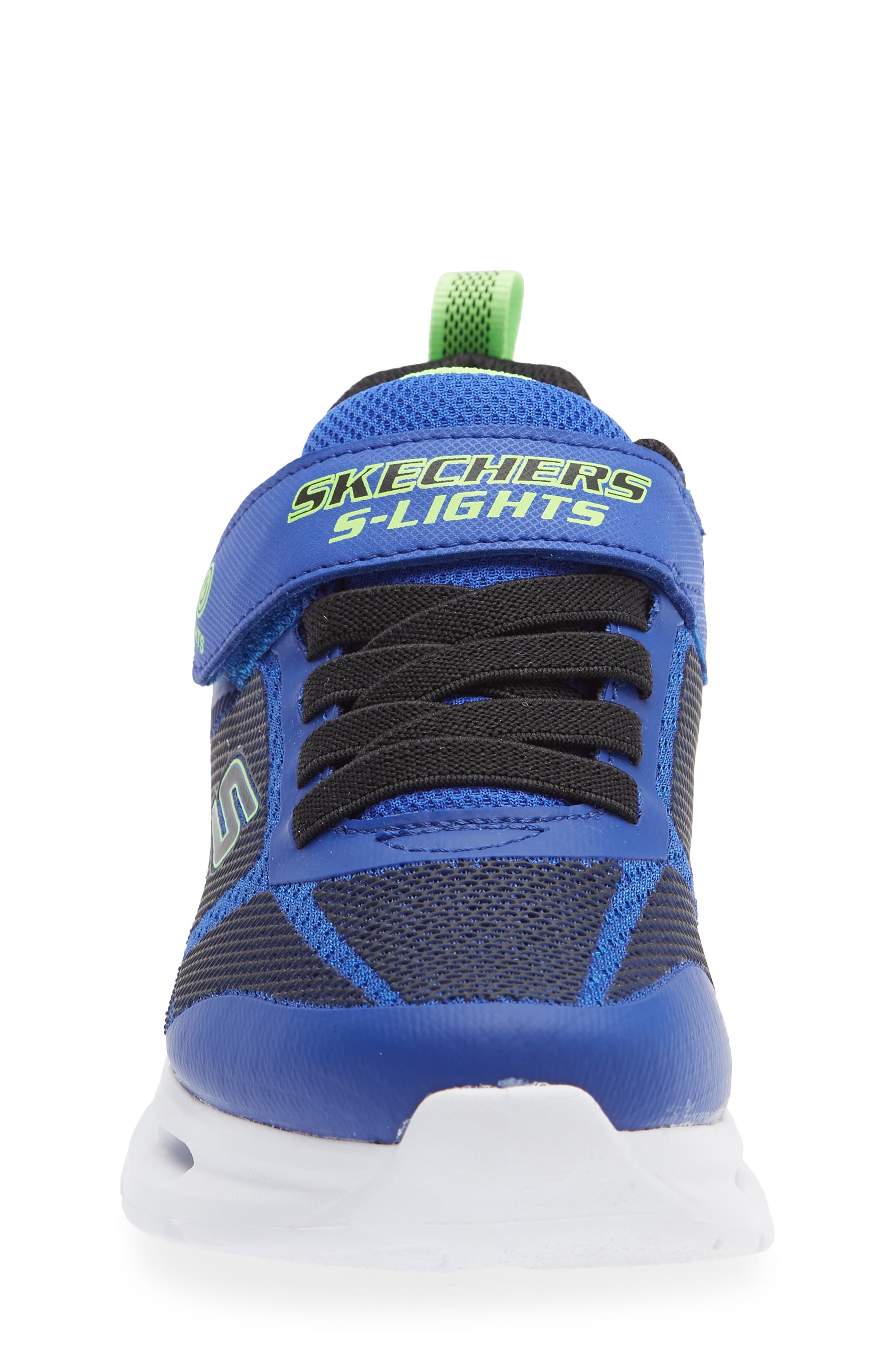 SKECHERS Kids' S-Lights<sup>®</sup> Glide-Step<sup>®</sup> Lights Sneaker, Alternate, color, Black/Blue