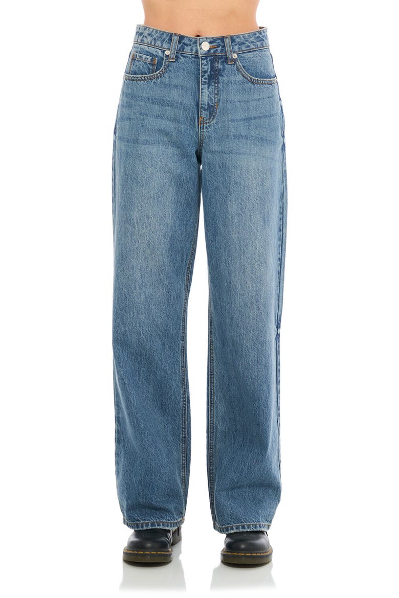 Madison High Rise Loose Jeans, Main, color, BLUE