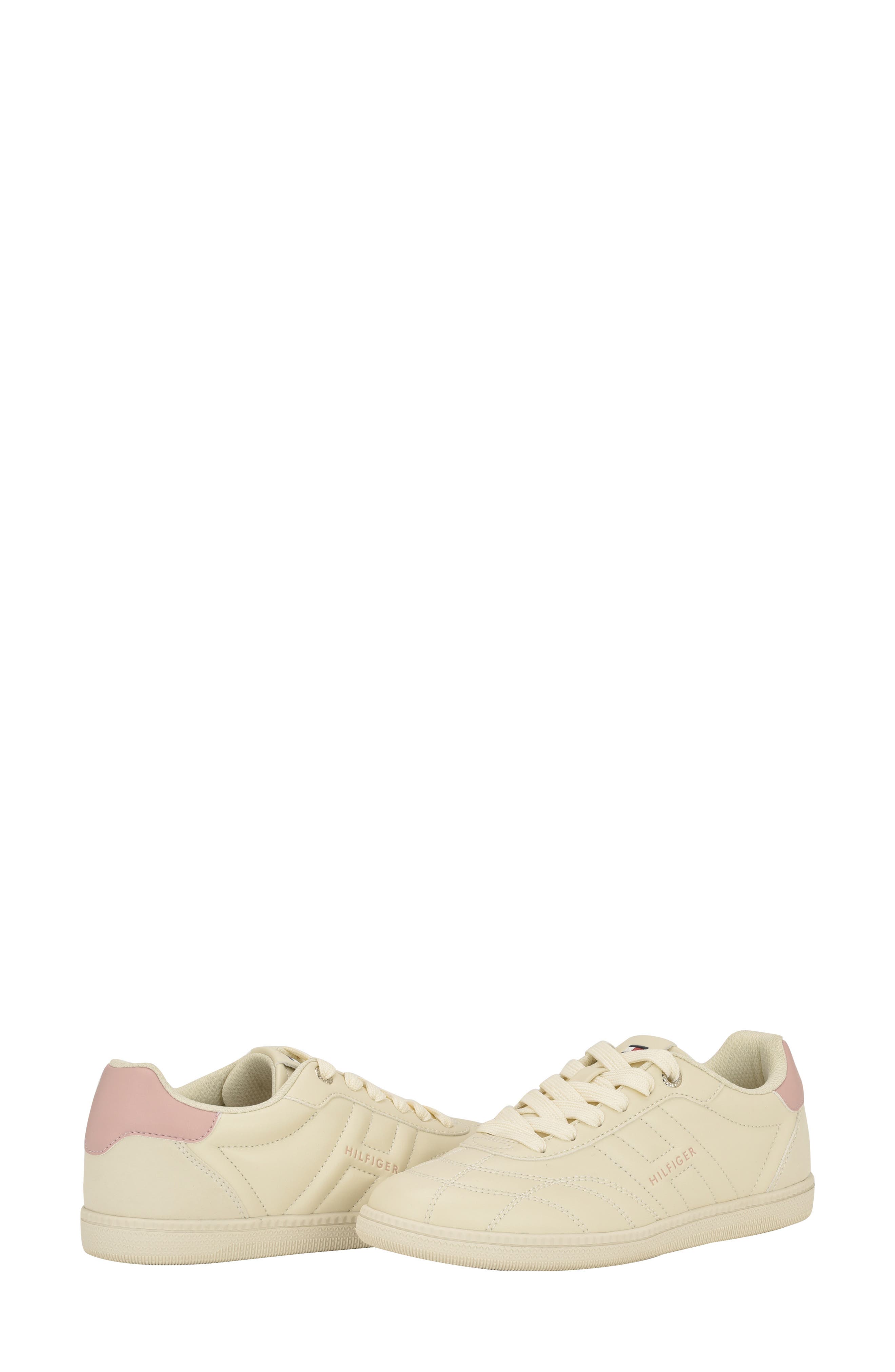 Tommy Hilfiger Simma Lace Up Sneaker, Alternate, color, Light Pink/ Light Natural