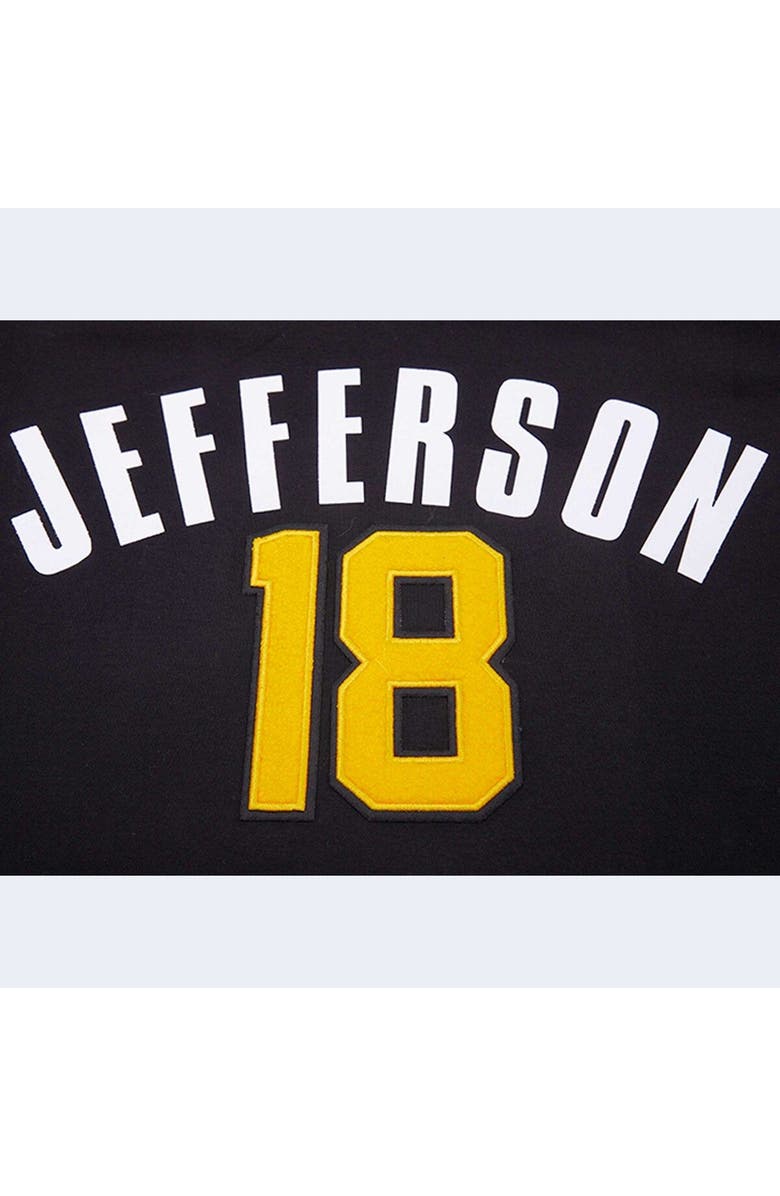 PRO STANDARD Men's Pro Standard Justin Jefferson Black Minnesota Vikings Player Name & Number Hoodie T-Shirt, Alternate, color, Black