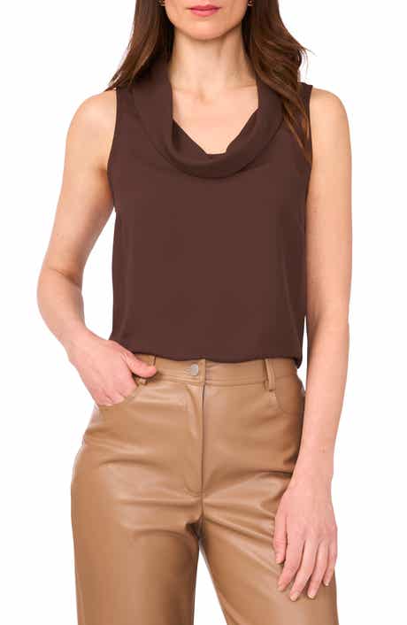 Vince Camuto Cowl Neck Sleeveless Blouse