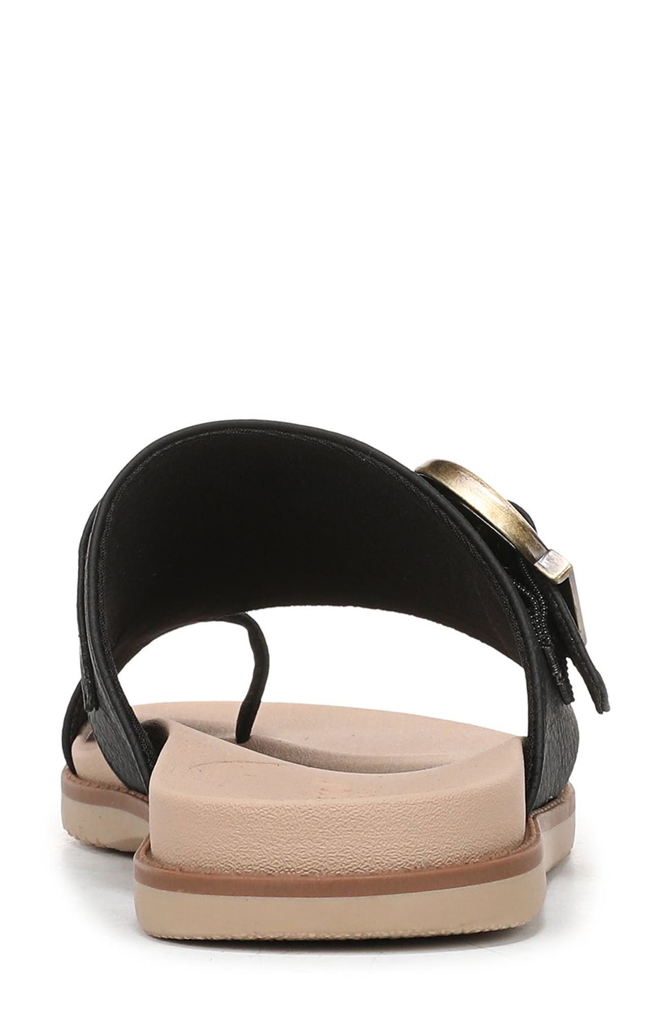 Dr. Scholl's So Clever Slide Sandal, Alternate, color, Black Faux Leather