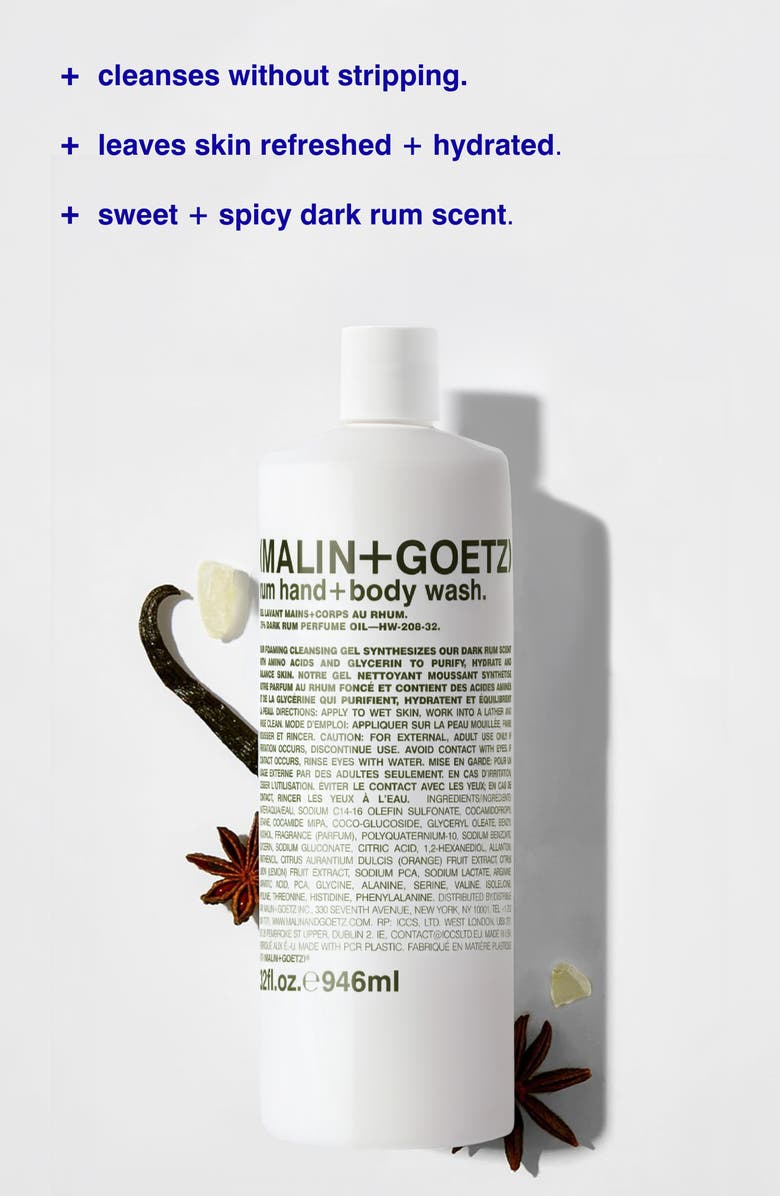 MALIN+GOETZ Jumbo Rum Body Wash $105 Value, Alternate, color, 