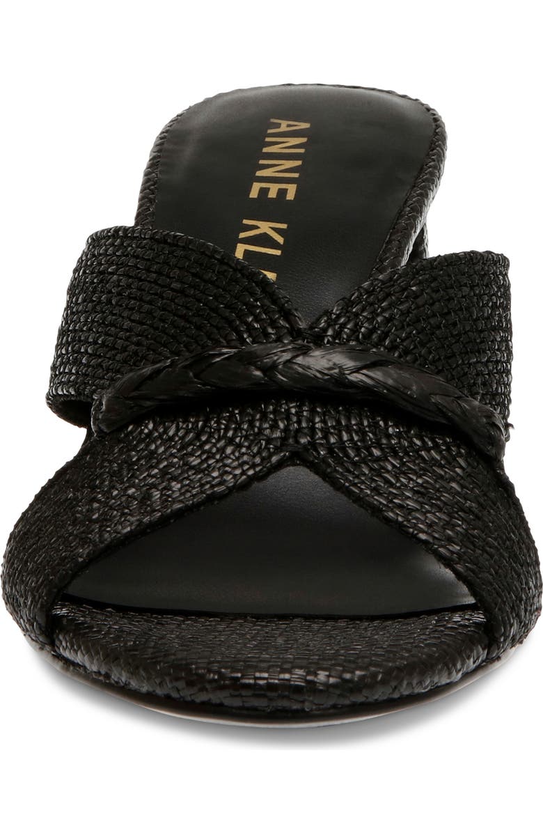 Anne Klein Aubrie Block Heel Raffia Sandal, Alternate, color,