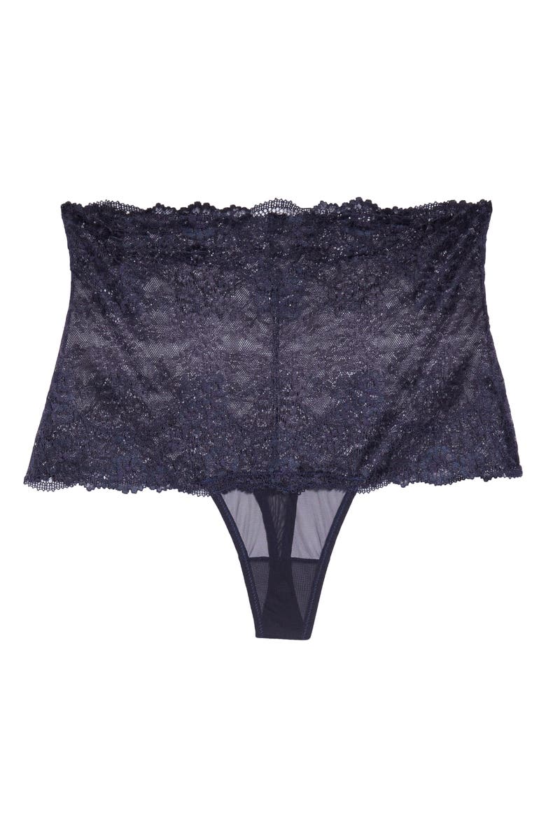 Wacoal Level Up High Waist Lace Thong, Alternate, color, 