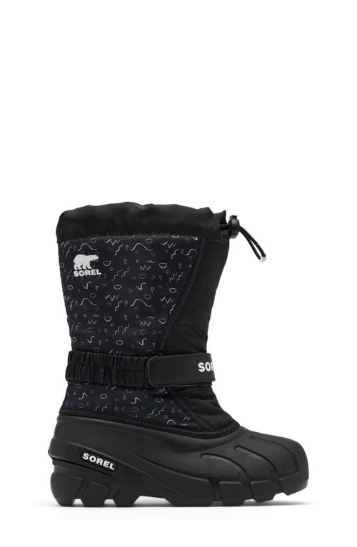Sorel Kids' Flurry Waterproof Snow Boot In Black