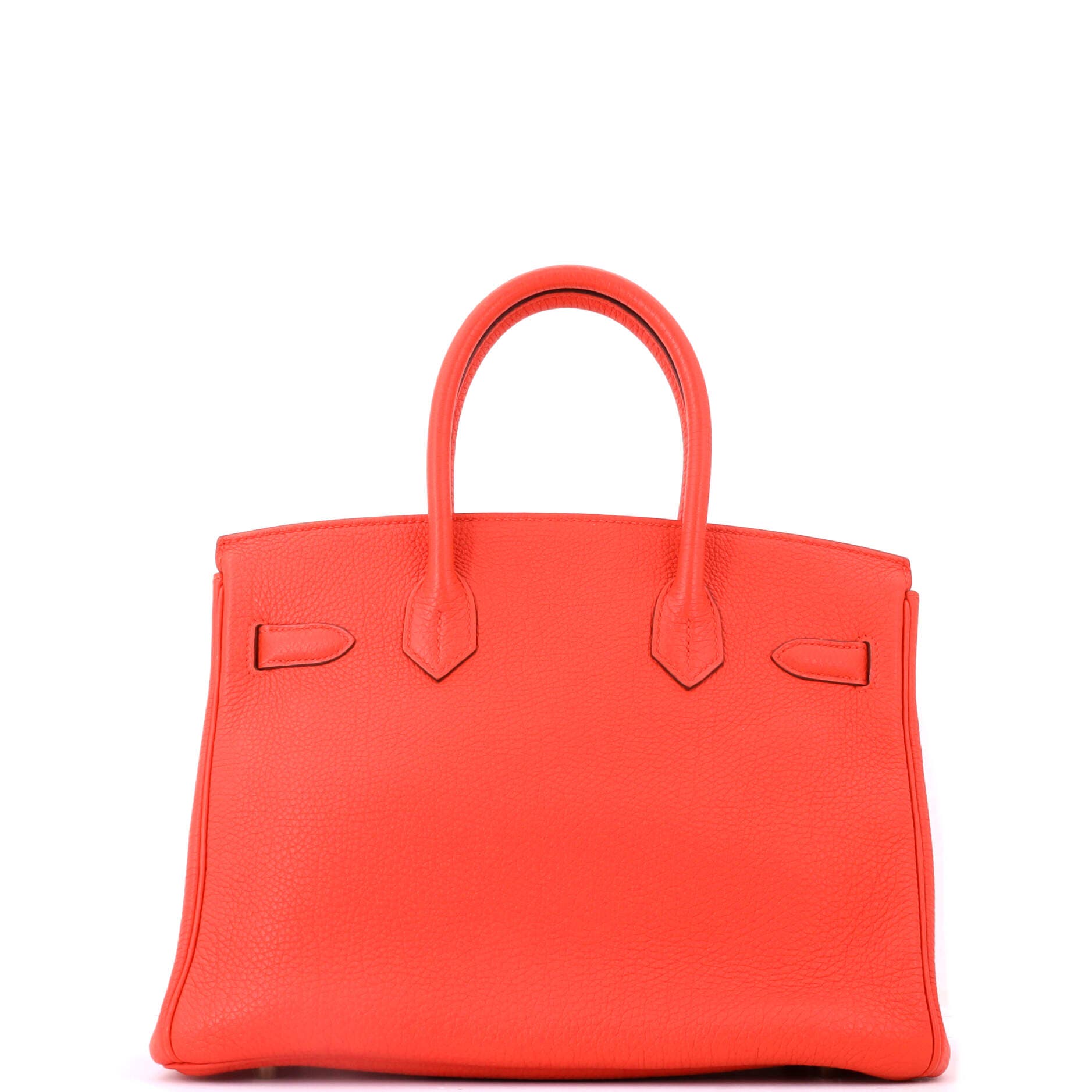 Birkin Handbag Orange Togo with Gold Hardware 30, Alternate, color, Red