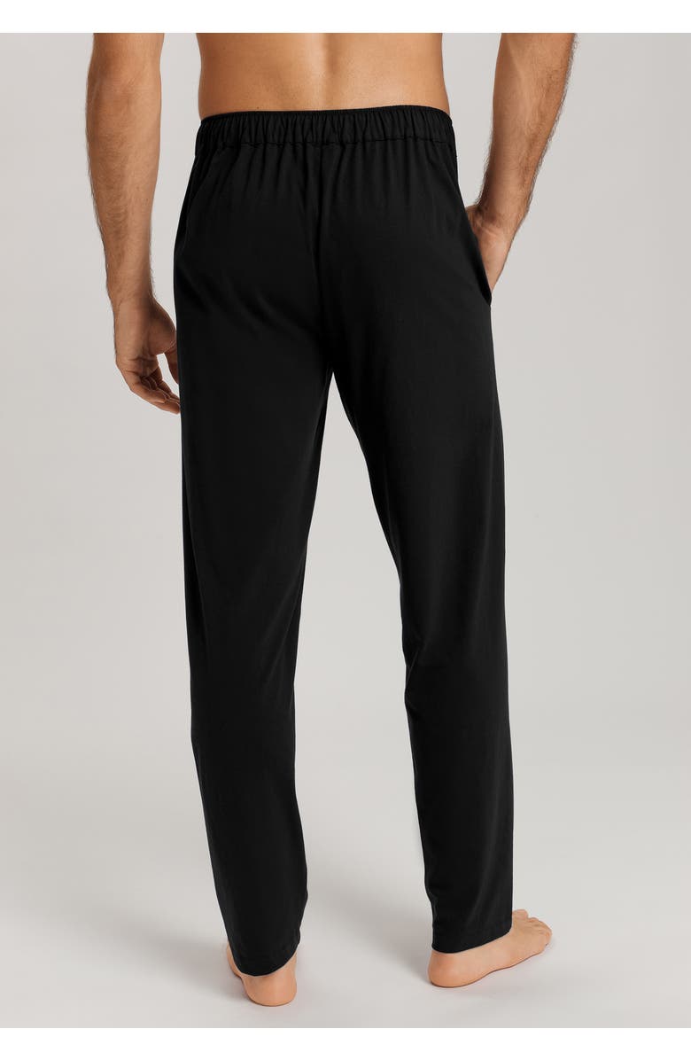 Hanro Night And Day Cotton Drawstring Pants, Alternate, color, Black