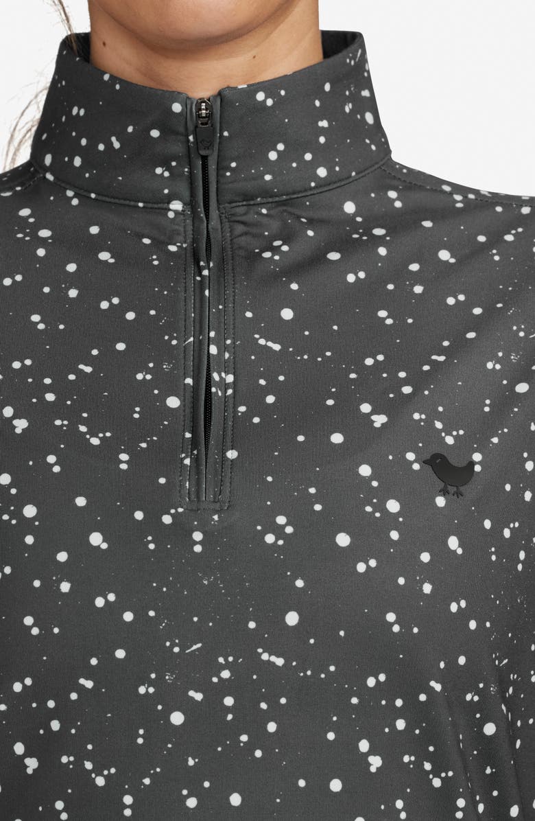 Bad Birdie Splatter Quarter Zip Performance Golf Pullover, Alternate, color, 