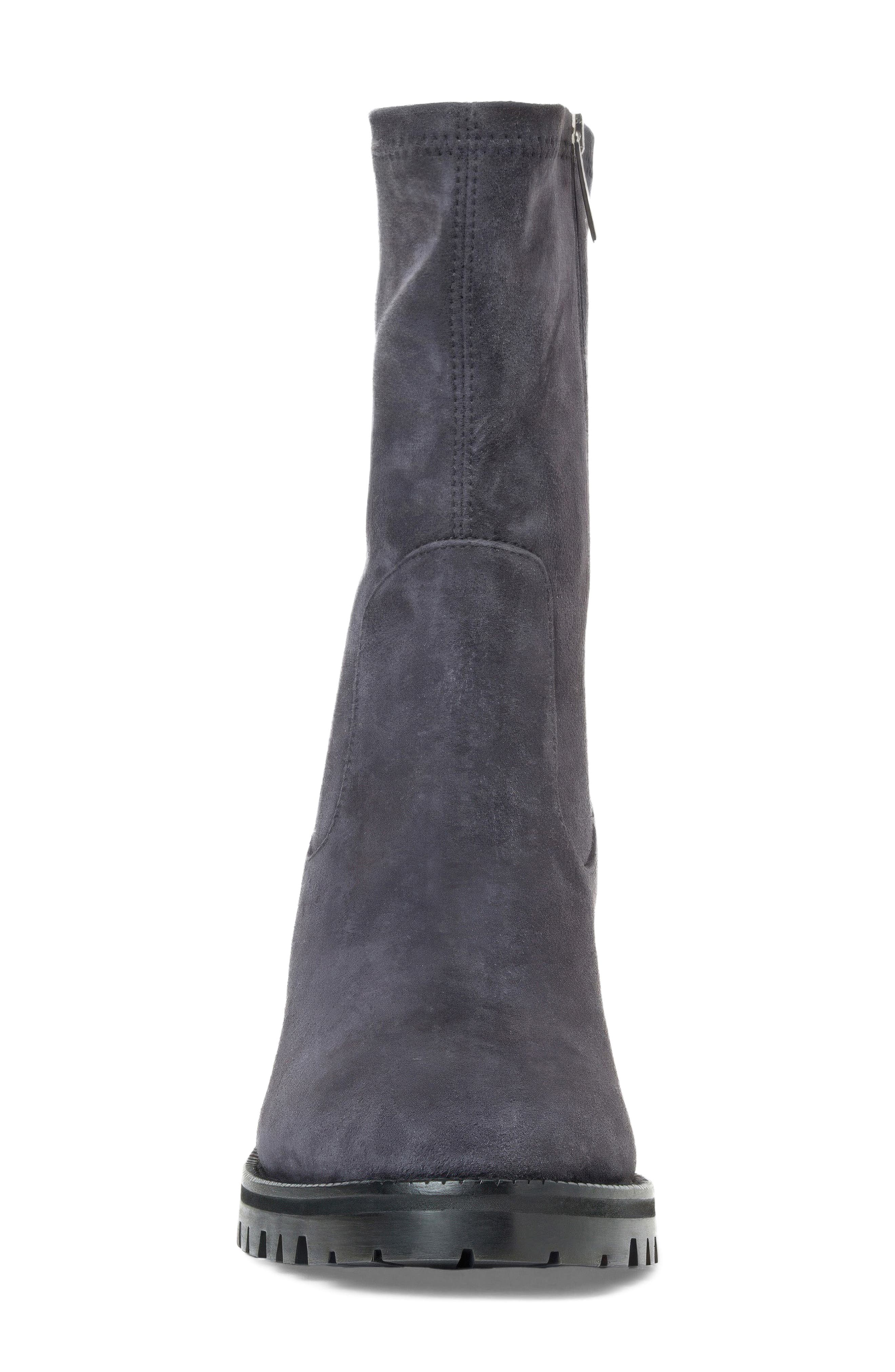 Joplin Leather Bootie, Alternate, color, NAVY SUEDE