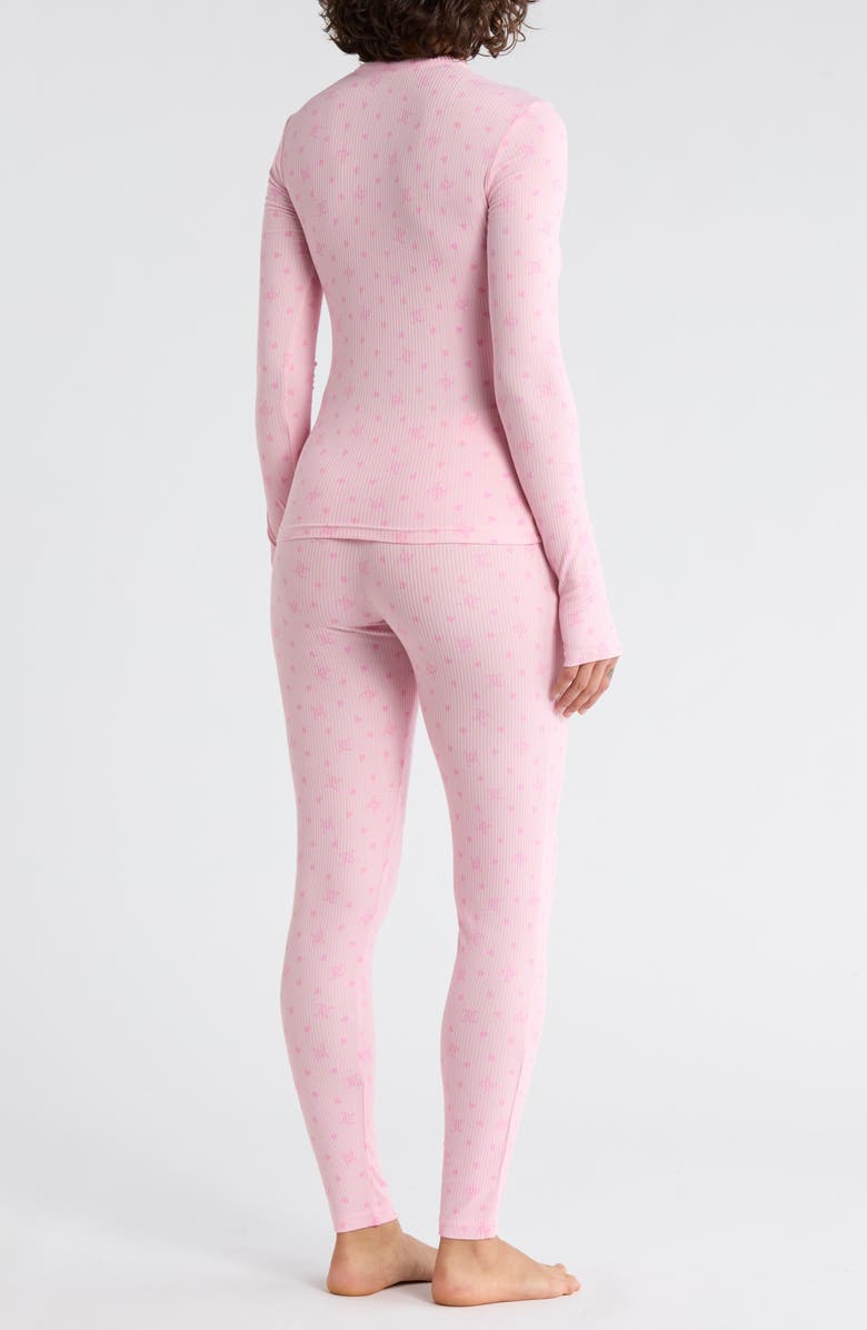 Juicy Couture Monogram Long Pajamas, Alternate, color, Lola Pink Heart