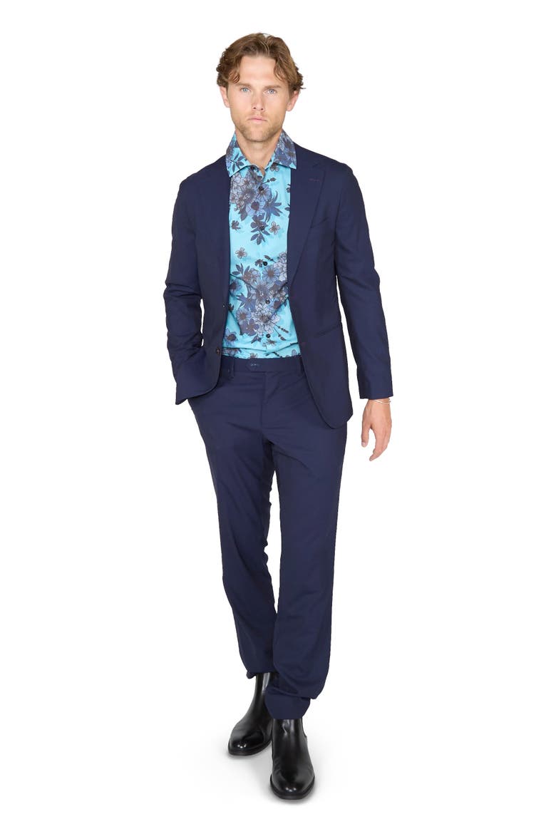 Judd Half Lined Tailored Wool Blazer, Alternate, color, Navy