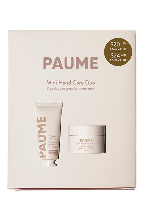 Paume Mini Hand Care Duo Set In Transparent