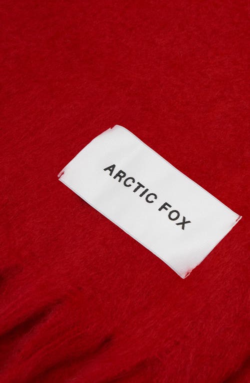 Arctic Fox & Co. Arctic Fox & Co The Stockholm Fringe Scarf In Red
