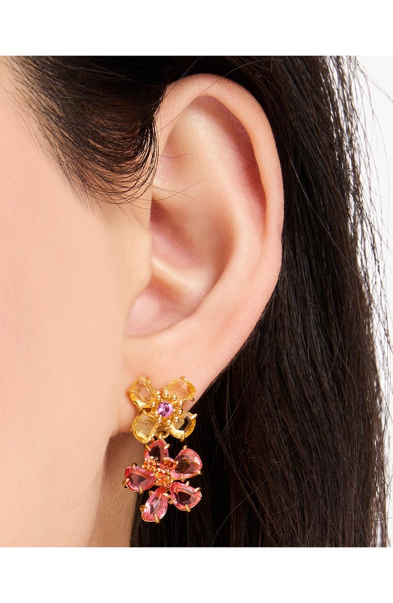 Kate Spade New York flower drop earrings, Alternate, color, 