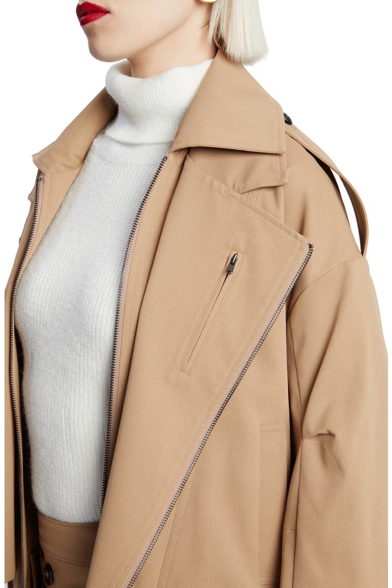 Kavi Oversize Twill Jacket, Alternate, color, CAMEL