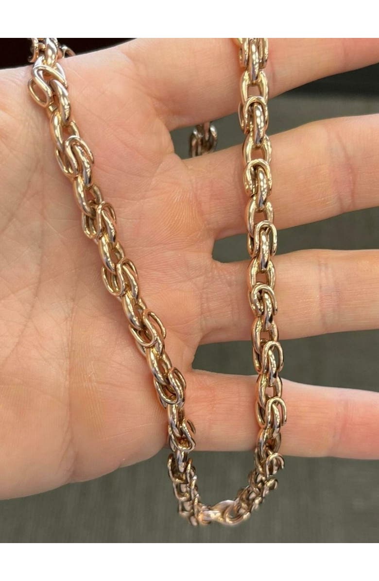 Bliss Diamond 14k Gold 87 Gram Solid Men's Necklace 20" Chain, Alternate, color, 