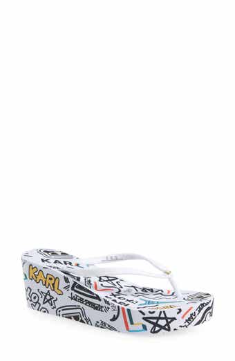 Nola Graffiti Platform Flip Flop