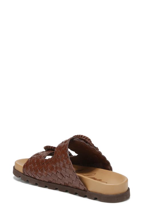 Shop Sam Edelman Tiffanie Woven Two-strap Sandal In Burnt Brandy