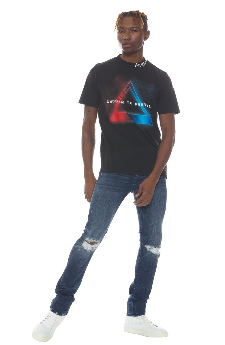 HVMAN Neon Triangle Graphic Tee, Alternate, color,