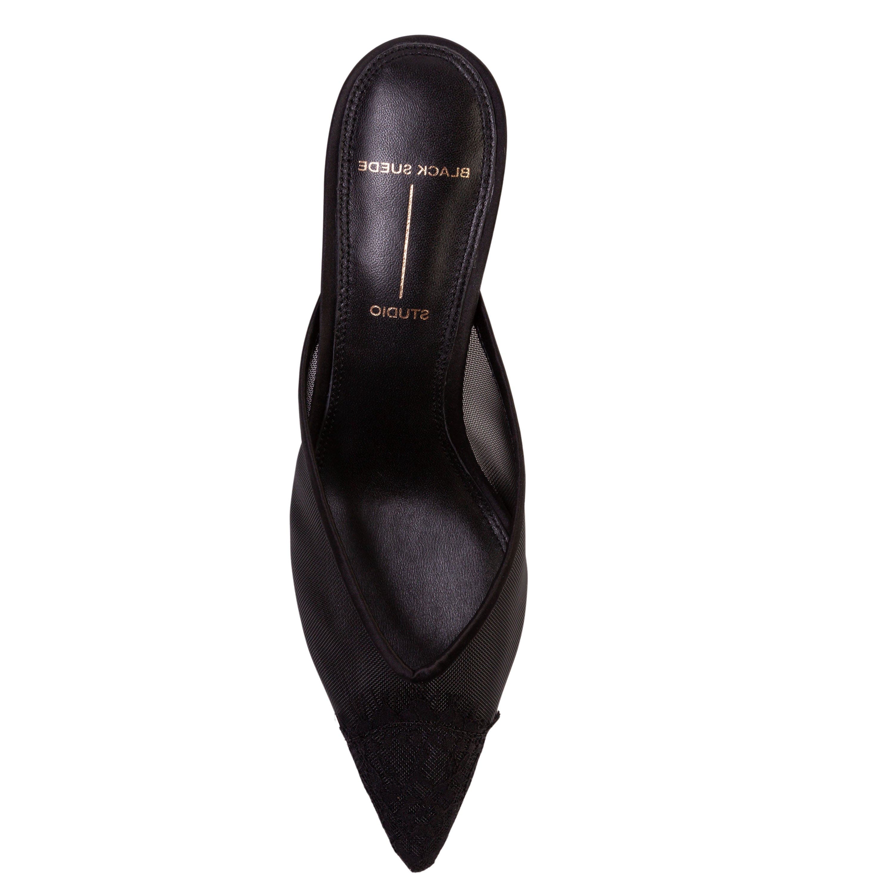 Cara 50 Mesh Mule, Alternate, color, Black Mesh
