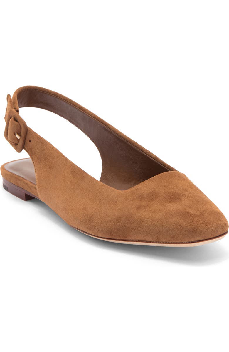 Vince Brody Slingback Flat, Main, color, Dark Caramel