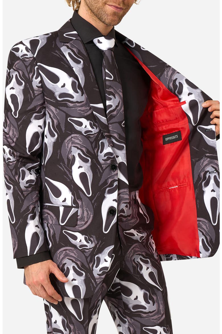Ghost Face 2-Button Suit, Alternate, color, BLACK