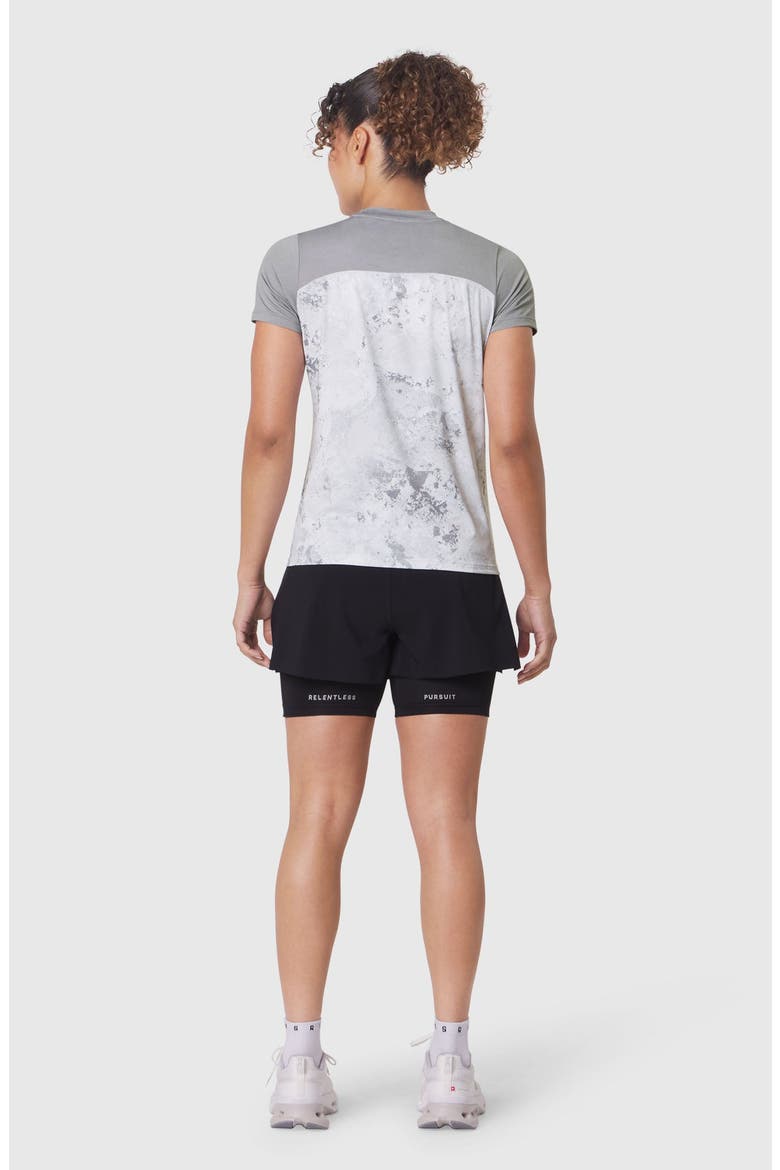 Aerosilver UPF50 Mock Neck Run Tee, Alternate, color, Sedona Snow Camo