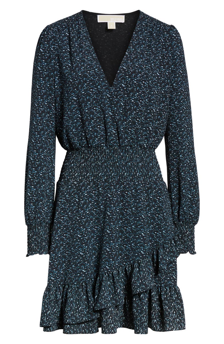 MICHAEL Michael Kors Space Dye Ruffle Dress, Alternate, color,