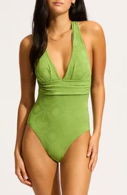 Seafolly Cross Back One-Piece Swimsuit