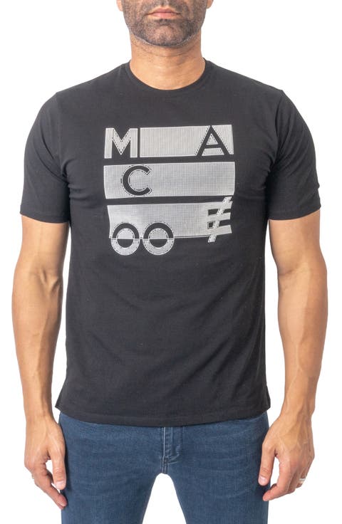 Stretch Cotton Graphic Logo Tee