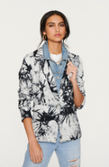 BLUE REVIVAL Helen Tie Dye Blazer with Removable Denim Insert