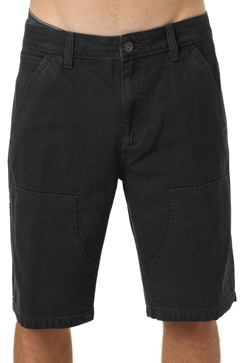OG Double Knee Cotton Canvas Carpenter Shorts, Main, color, PHANTOM