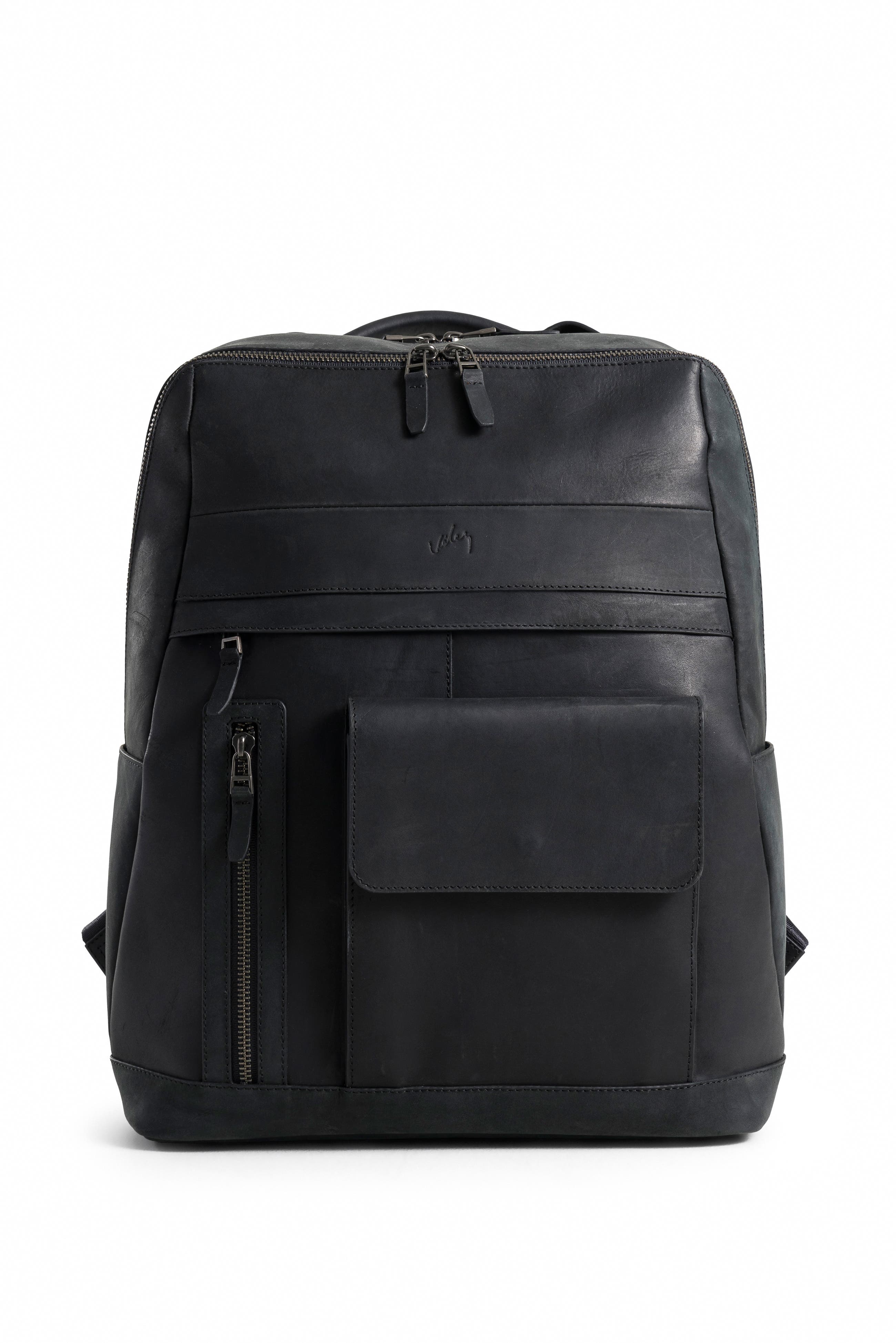 Velez Top Grain Leather Backpack For Men and Women Casual Daypack, Main, color, 