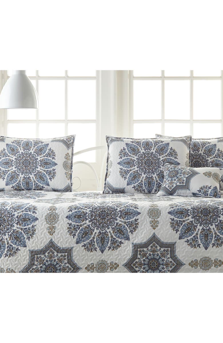 SOUTHSHORE FINE LINENS Modern Printed Duvet Cover Set, Alternate, color, Blue